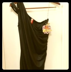 Apple Bottom form fitting one shoulder dress Large
